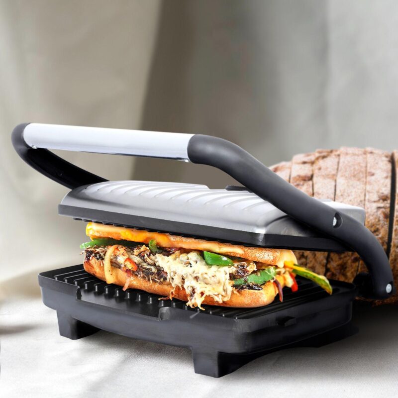 Brentwood Select TS-611 Compact Non-Stick Panini Grill and Sandwich Maker - Image 2