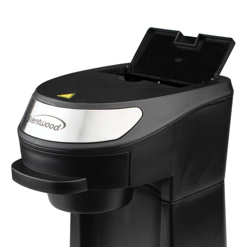 Brentwood Single Serve Coffee Maker in Black with Mug - Image 2