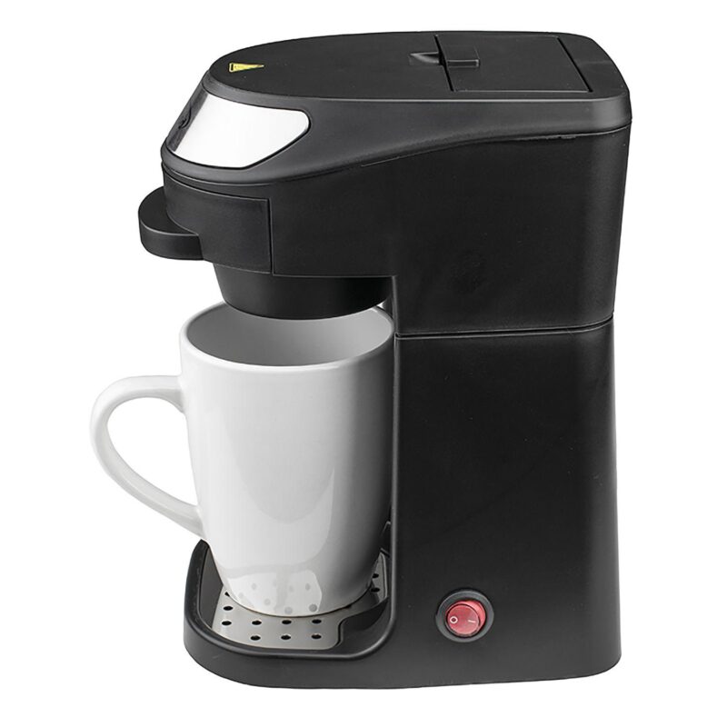 Brentwood Single Serve Coffee Maker in Black with Mug - Image 4