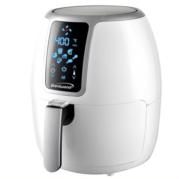 Brentwood Small 1400 Watt 4 Quart Electric Digital Air Fryer with Temperature Control