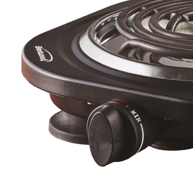 Brentwood TS-321BK 1000 Watt Single Electric Burner in Black - Image 2