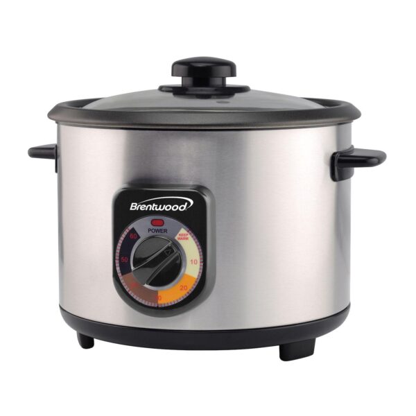 Brentwood Ts-1020s 10-Cup Stainless Steel Crunchy Persian Rice Cooker