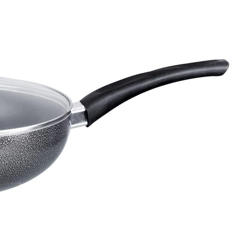 Brentwood Wok W/ Lid Aluminum Non-Stick 10 - Image 3
