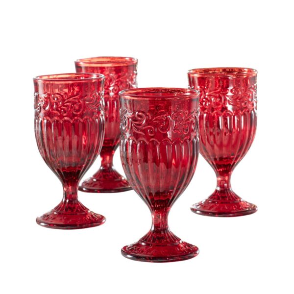 Brylanehome 4 Piece Red Goblet Set