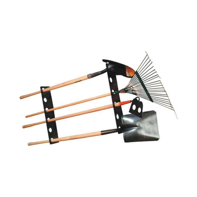 Buyers Products LT37 Steel 6 Tool Horizontal Hand Tool Rack for Trailers, Black - Image 2