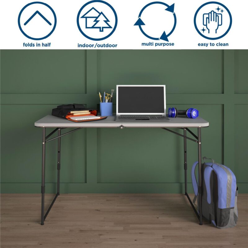 COSCO 4-ft. Portable Folding Table - Image 3