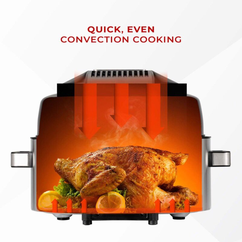 CUCKOO 5-in-1 XL 6-Qt. Air Grill with Air Fryer, Roast, Bake and Broil Functions - Image 4