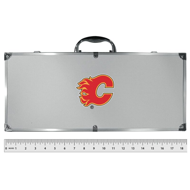 Calgary Flames Tailgater 8-Piece BBQ Grill Set - Image 3