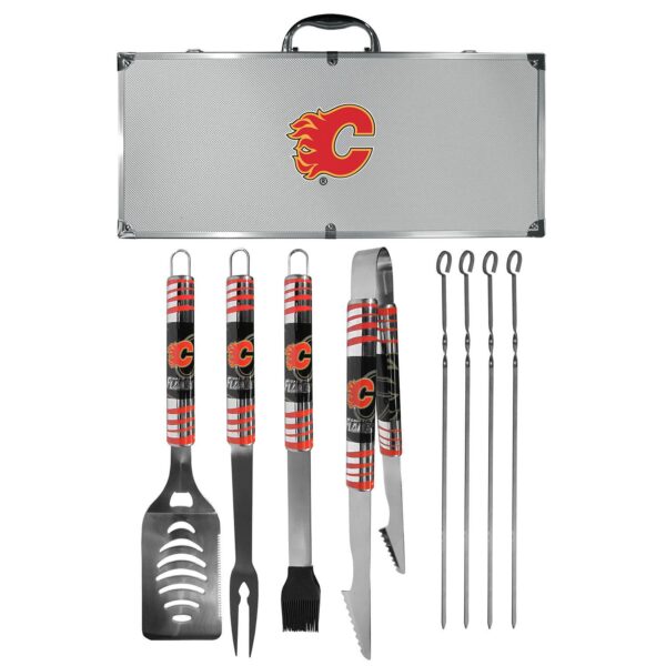 Calgary Flames Tailgater 8-Piece BBQ Grill Set