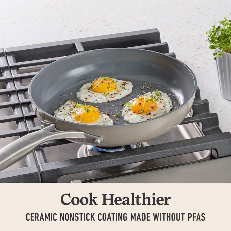 Calphalon Premier Ceramic Nonstick 8-in. and 10-in. Frying Pan Set - Image 4