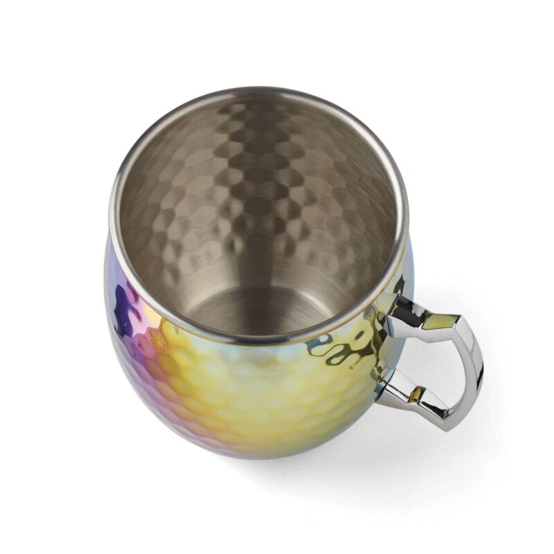 Cambridge 4-pc. Rainbow Faceted Moscow Mule Mug Set - Image 3