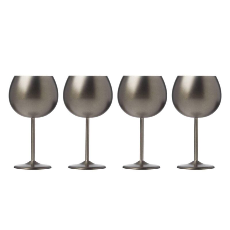Cambridge 4-pc. Stainless Steel Wine Glass Set - Image 4