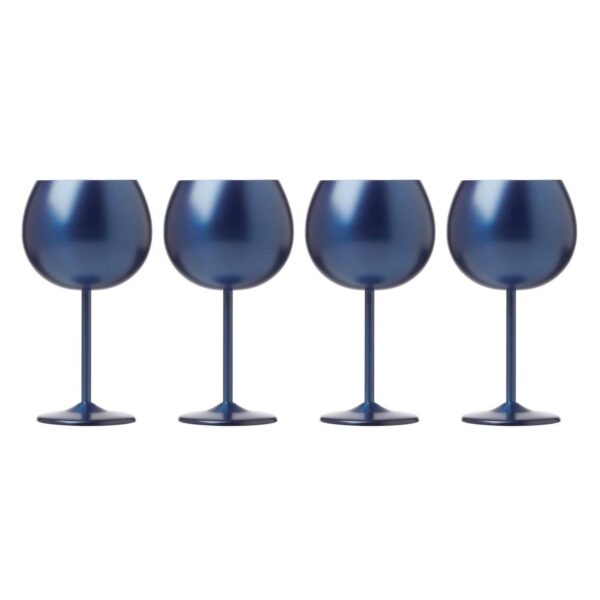 Cambridge 4-pc. Stainless Steel Wine Glass Set