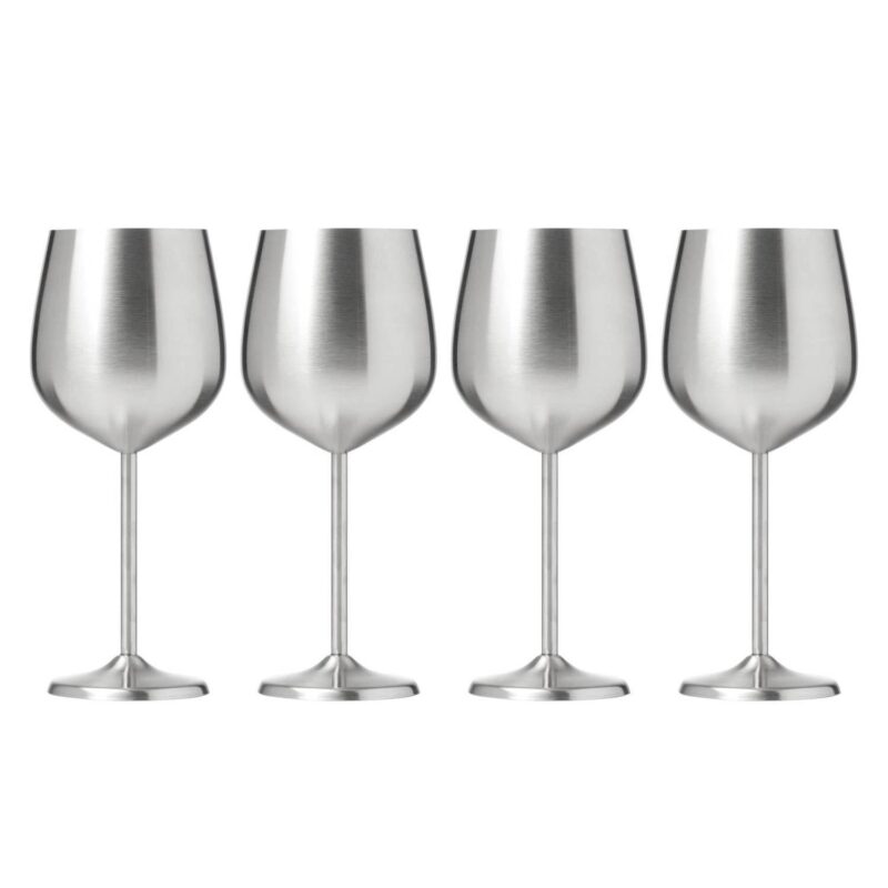 Cambridge 4-pc. Stainless Steel Wine Glass Set - Image 7