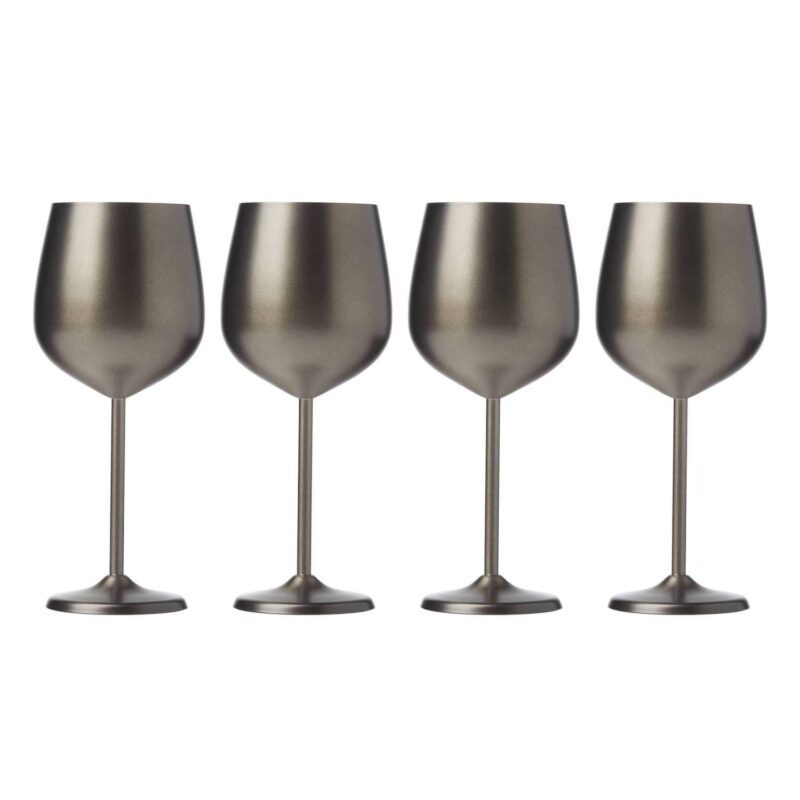 Cambridge 4-pc. Stainless Steel Wine Glass Set - Image 4