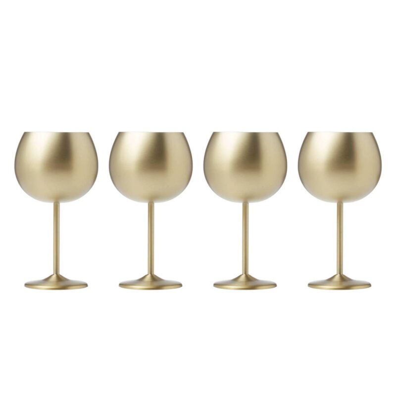 Cambridge 4-pc. Stainless Steel Wine Glass Set - Image 7