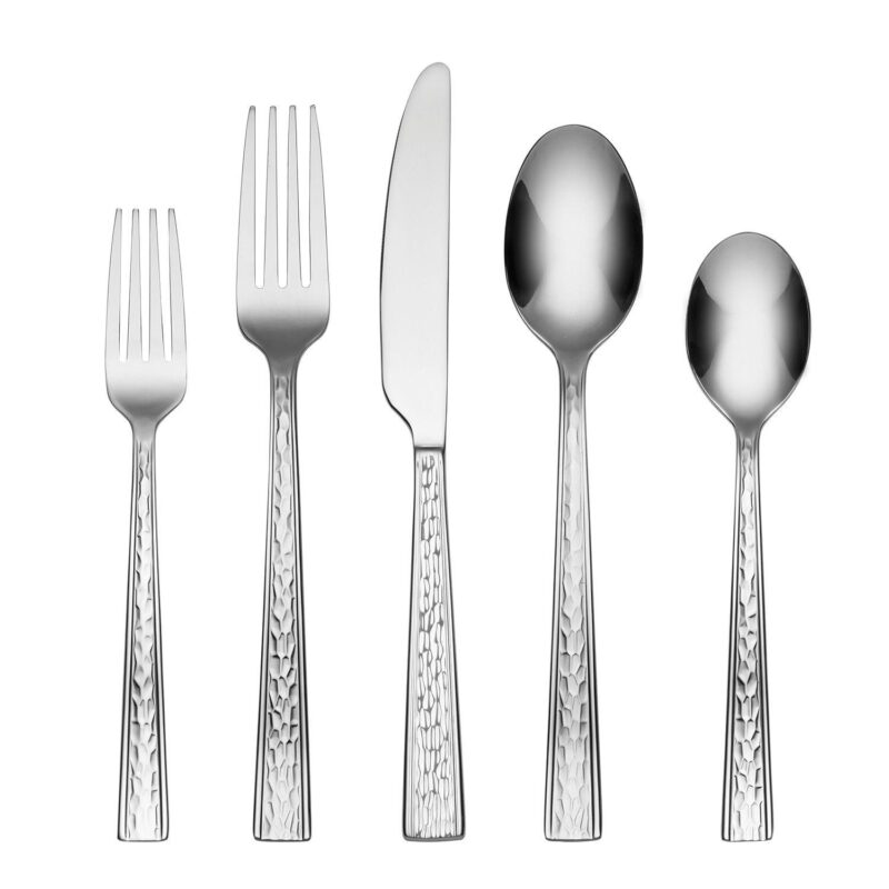 Cambridge Cormac Mirror 42-pc. Flatware Set with Chrome Storage Tray - Image 2