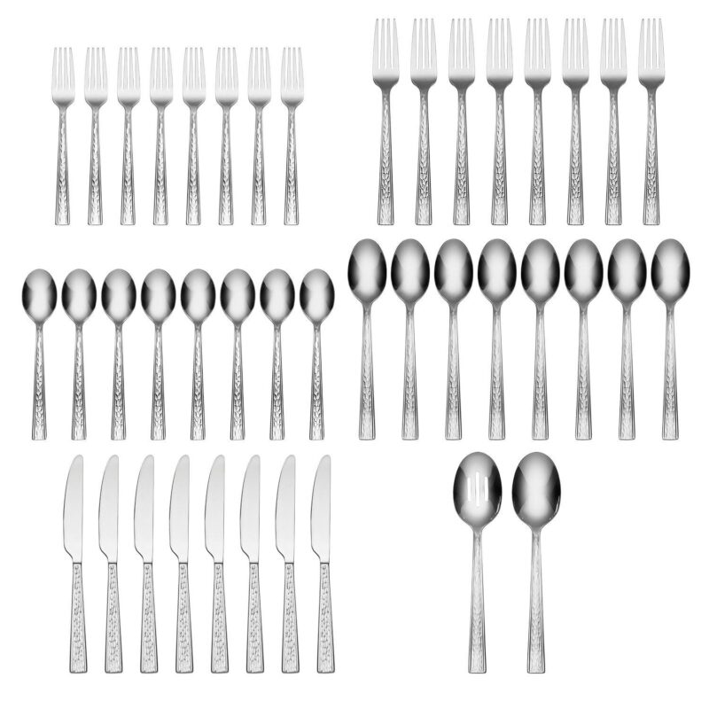 Cambridge Cormac Mirror 42-pc. Flatware Set with Chrome Storage Tray - Image 3