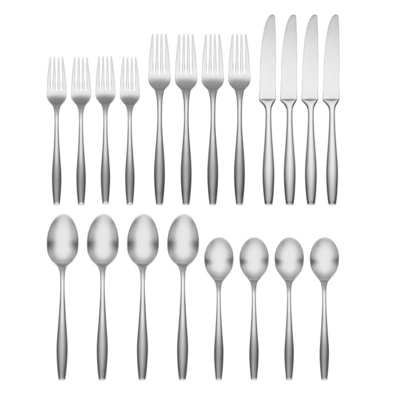 Cambridge Katerina Black Satin 20-pc. Flatware Set - Image 3