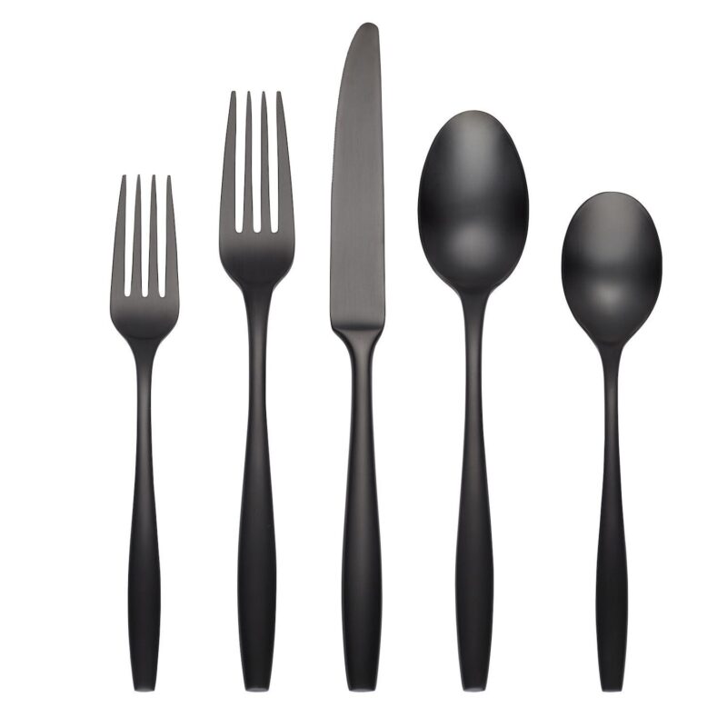 Cambridge Katerina Black Satin 20-pc. Flatware Set - Image 4