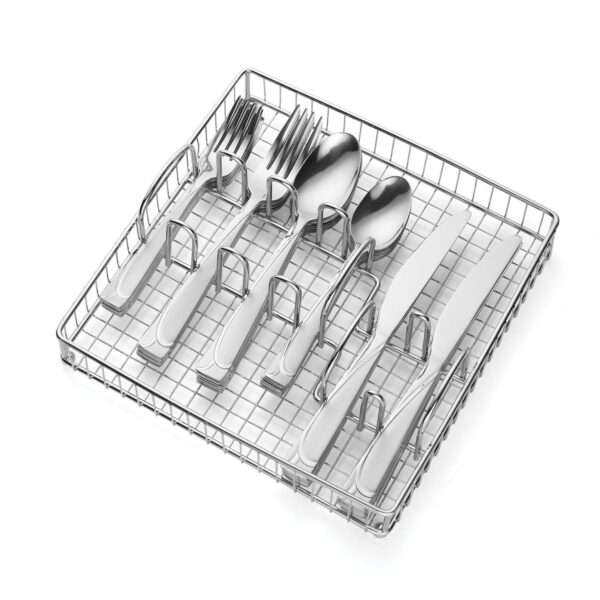 Cambridge Mena Frost 40-pc. Flatware Set with Buffet