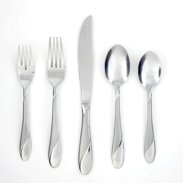 Cambridge Swirl Sand 89-pc. Flatware Set