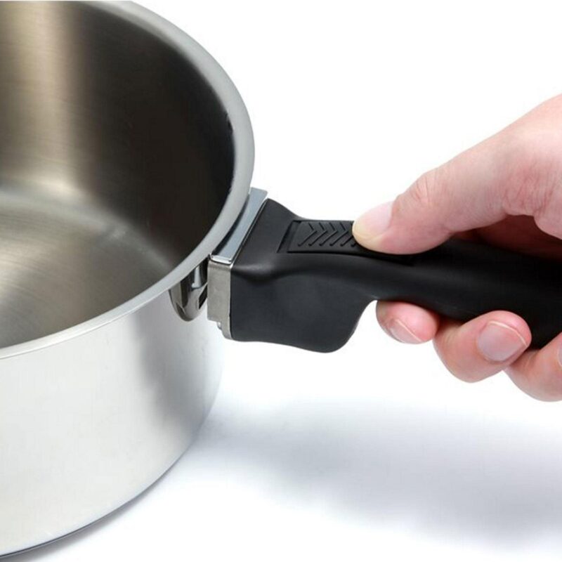Camco 7 Piece Stainless Steel Cookware Nesting Set w/Handle and Storage Strap - Image 7