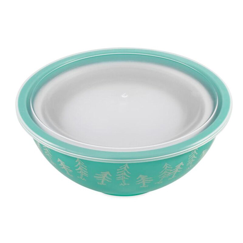 Camco Life is Better at The Campsite 8 Piece Melamine Nesting Bowl Set with Lids - Image 5