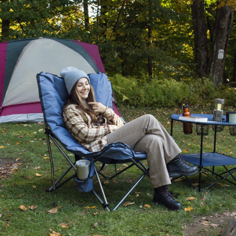 Camp N Go Extra Large Ultra Padded Foldable Outdoor Camping Chair - Image 2