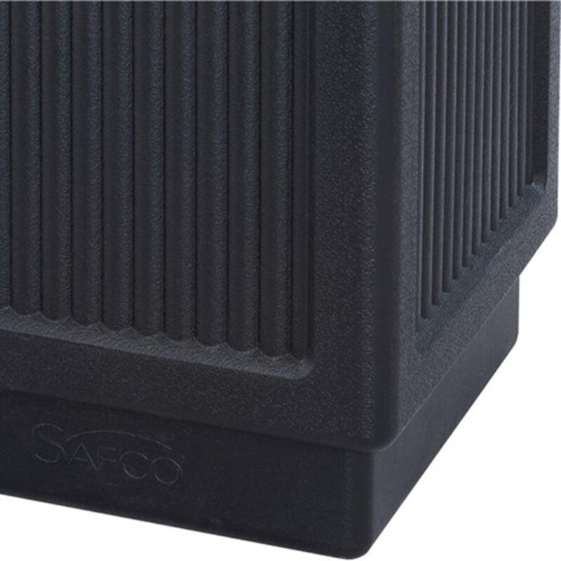 Canmeleon Side-Open Receptacle Square, Polyethylene, 38 gal, Textured Black - Image 4