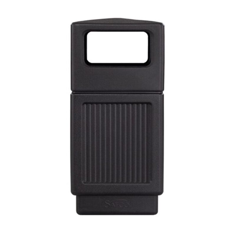 Canmeleon Side-Open Receptacle Square, Polyethylene, 38 gal, Textured Black - Image 2