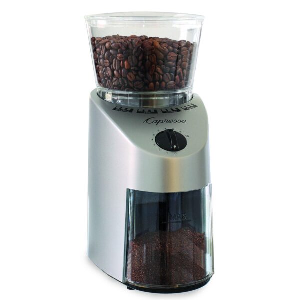 Capresso Infinity Conical Stainless Finish Burr Grinder