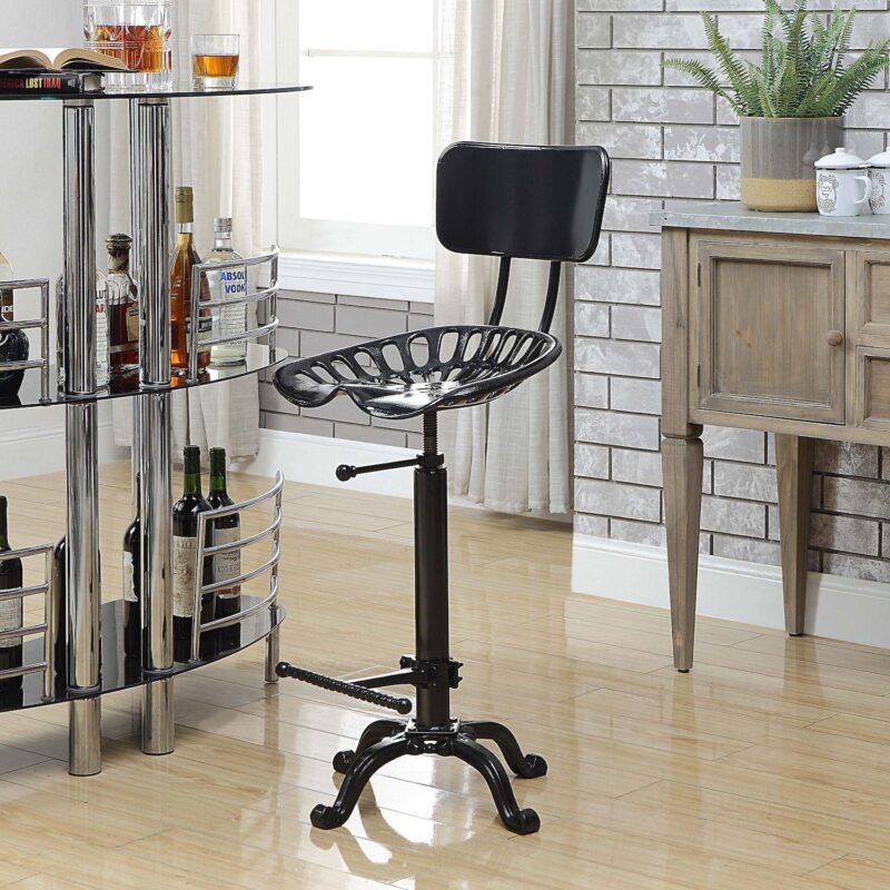 Carolina Living August Tractor Seat Stool w/ Back - Image 2