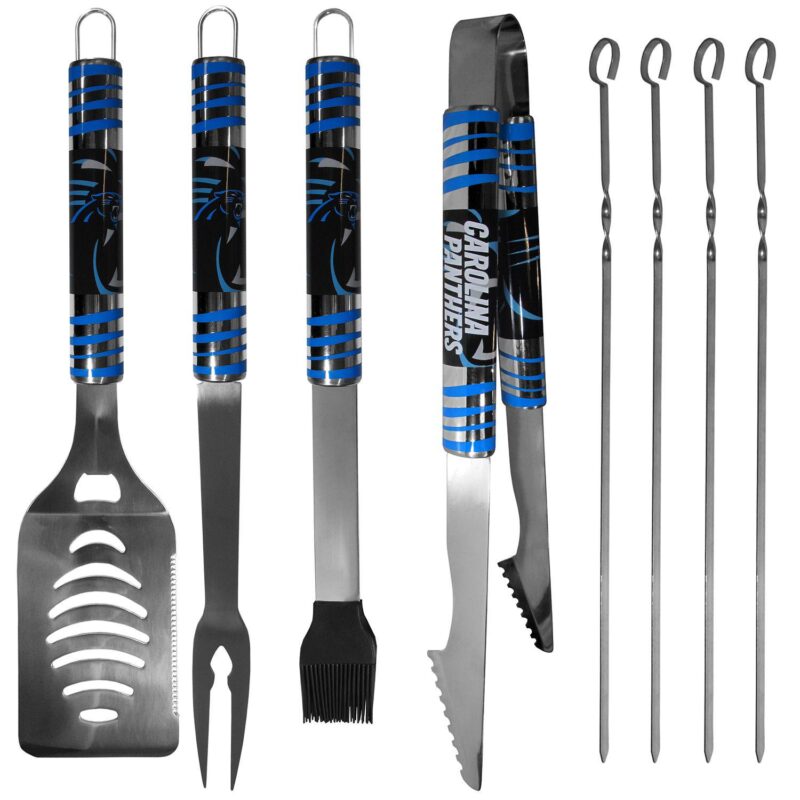 Carolina Panthers Tailgater 8-Piece BBQ Grill Set - Image 2