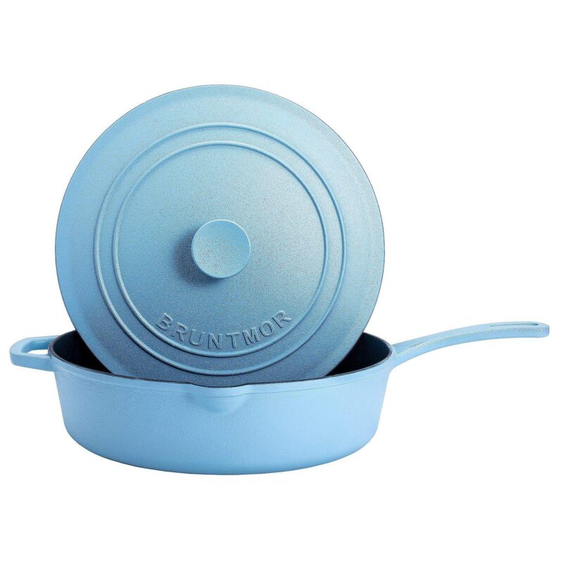 Cast Iron Saute Pan With Lid, Oven Safe Cast Iron Skillet, Nonstick Cookware For Casserole Dish - Image 10