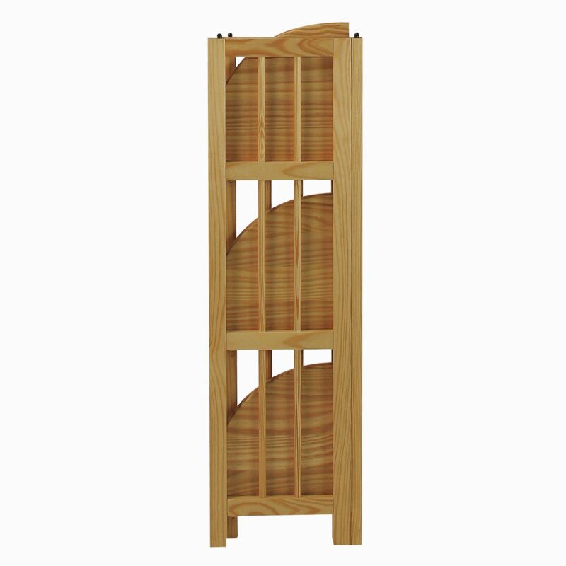 Casual Home 3-Shelf Folding Corner Bookcase - Image 4