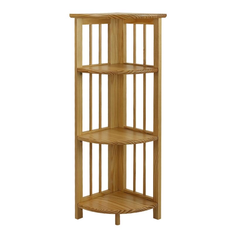 Casual Home 3-Shelf Folding Corner Bookcase - Image 7
