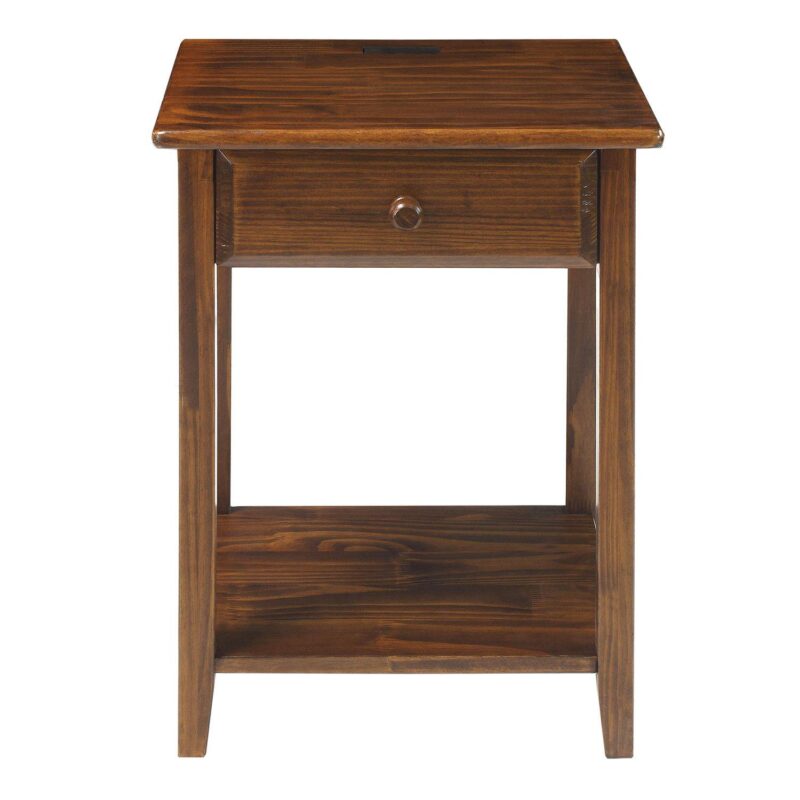 Casual Home Night Owl Nightstand with USB Port - Image 5