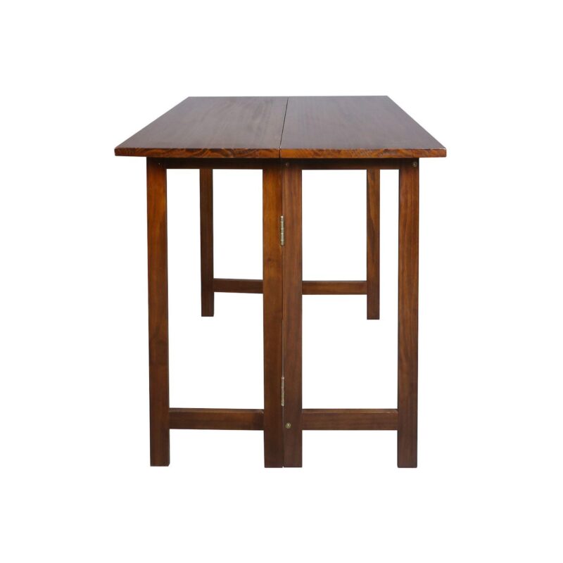 Casual Home Solid Wood Folding Console to Dining Convertible Table - Image 8