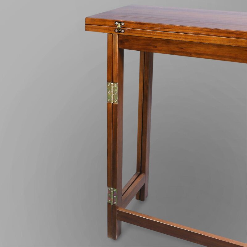 Casual Home Solid Wood Folding Console to Dining Convertible Table - Image 10