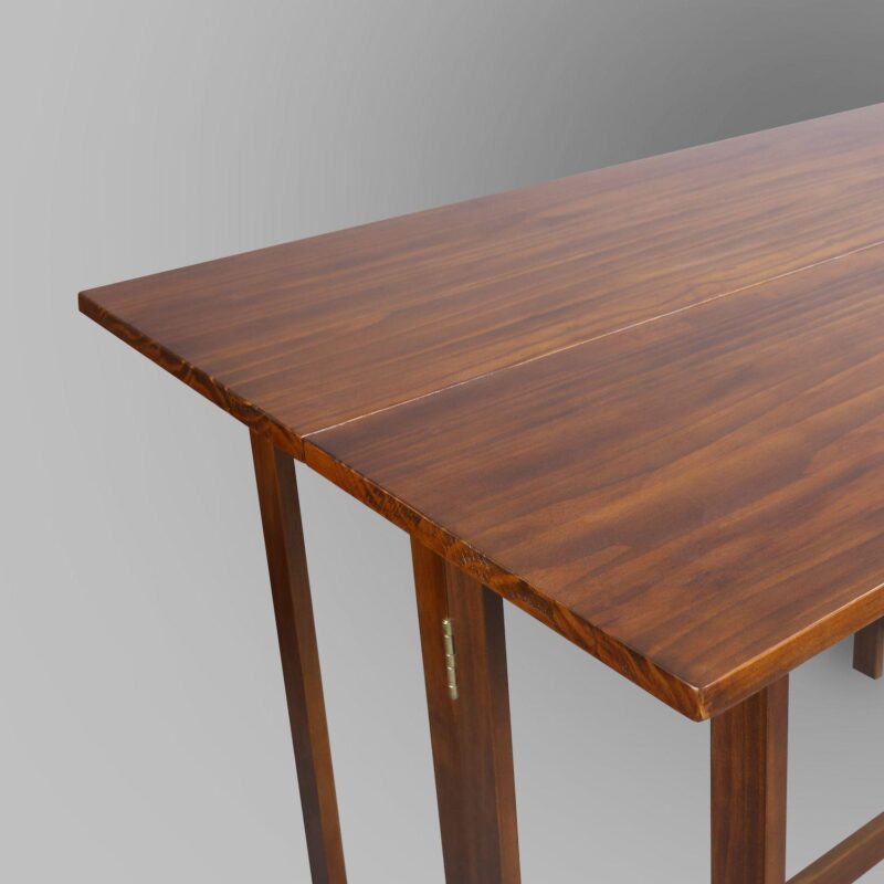 Casual Home Solid Wood Folding Console to Dining Convertible Table - Image 9
