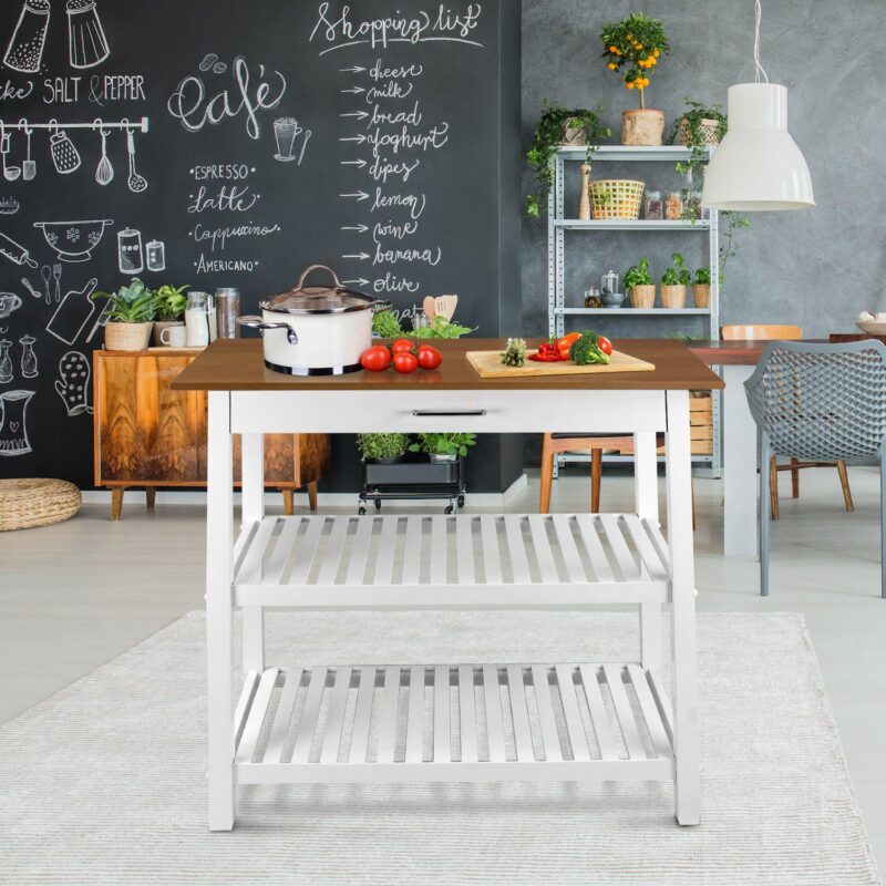 Casual Home Two Tone Kitchen Island - Image 2