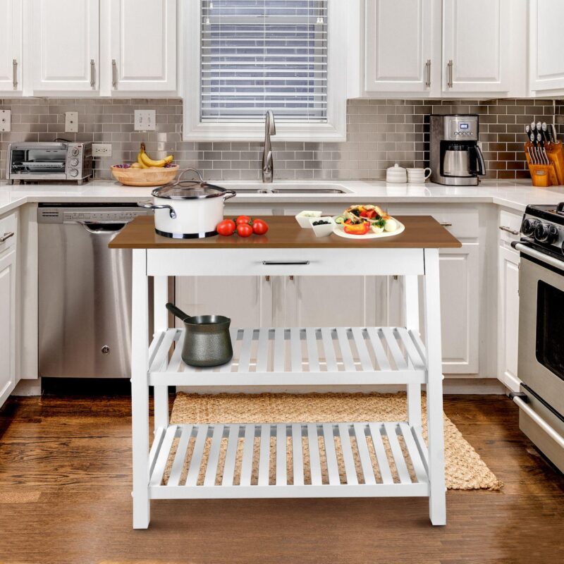Casual Home Two Tone Kitchen Island - Image 3