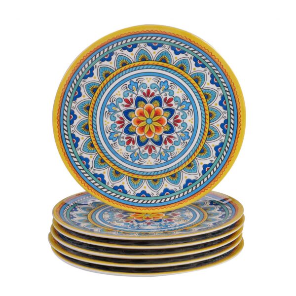 Certified International Portofino 6-pc. Melamine Dinner Plate Set