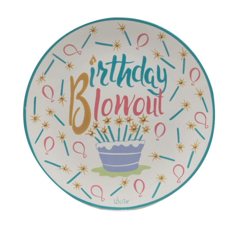 Certified International Lolita Birthday Bash 4-pc. Dessert Plate Set - Image 4