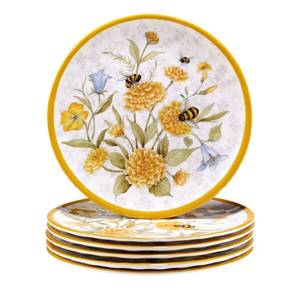 Certified International Bee Sweet 6-pc. Salad Plate Set