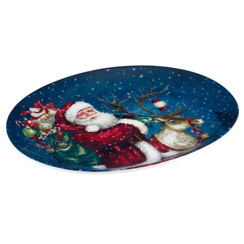 Certified International Santa's Secret Oval Platter - Image 2