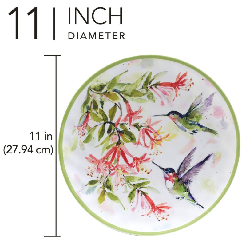 Certified International Hummingbird 6-Piece Dinner Plate Set - Image 3
