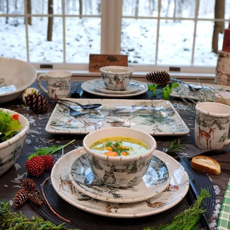 Certified International Winters Frost 4 Ice Cream Bowls Set - Image 4