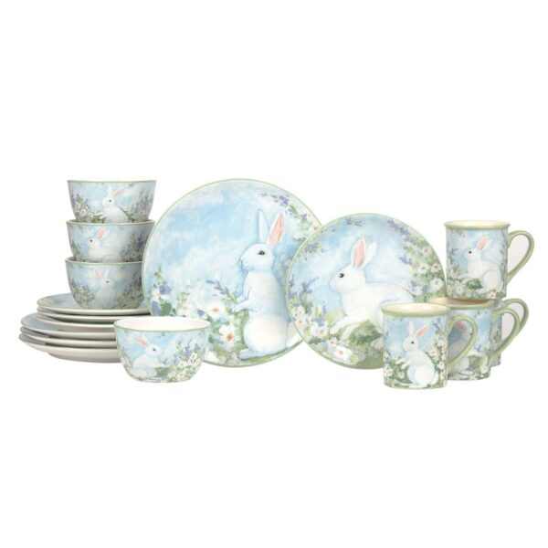 Certified International Easter Morning 16 Piece Dinnerware Set